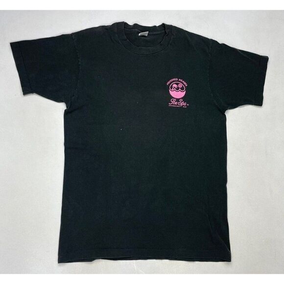 VINTAGE The Spa Fontainbleau Hilton Resort T-shirt Men XL 90s Single Stitch - Picture 1 of 9